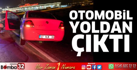 Otomobil yoldan çıktı 