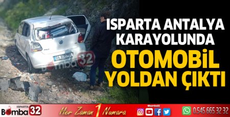 Otomobil yoldan çıktı