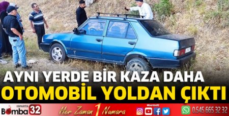 Otomobil yoldan çıktı