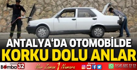 Otomobilde yangın çıktı