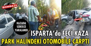 OTOMOBİLE ARKADAN ÇARPTI