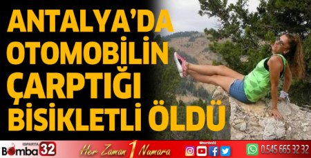 Otomobilin çarptığı bisikletli öldü