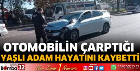 Otomobilin çarptığı yaşlı adam hayatını kaybetti