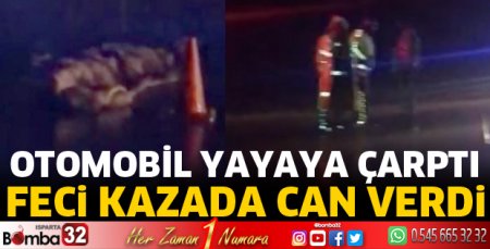 Otomobilin çarptığı yaya hayatını kaybetti