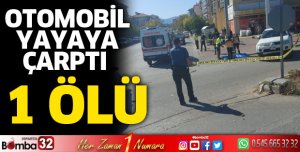 Otomobilin çarptığı yaya öldü