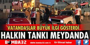 OTOMOBİLİNİ TANK YAPTI