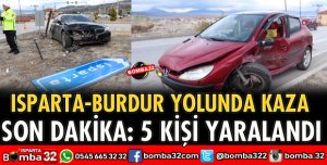 OTOMOBİLLER ÇARPIŞTI 5 YARALI
