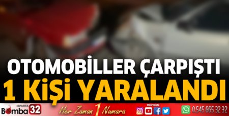 Otomobiller çarpıştı