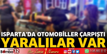 Otomobiller çarpıştı