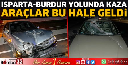 Otomobiller çarpıştı