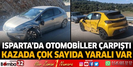 Otomobiller çarpıştı kazada çok sayıda yaralı var
