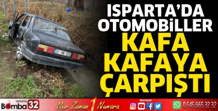 Otomobiller kafa kafaya çarpıştı