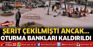 OTURMA BANKLARI KALDIRILDI