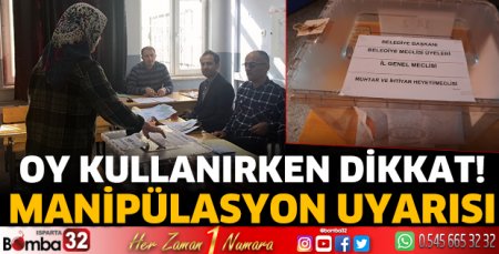 Oy kullanırken dikkat!