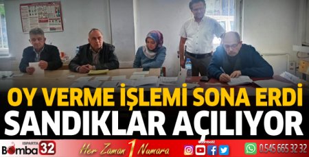 Oy verme işlemi sona erdi