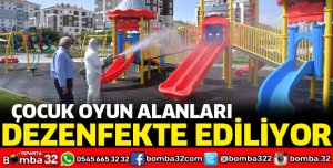 OYUN ALANLARI DEZENFEKTE EDİLİYOR