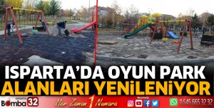 Oyun park alanları yenileniyor