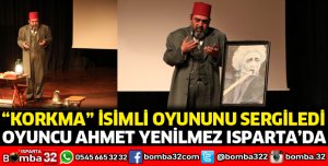Oyuncu Ahmet Yenilmez'den tek kişilik oyun
