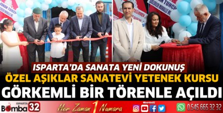 Özel Aşıklar Sanatevi Yetenek Kursu açıldı