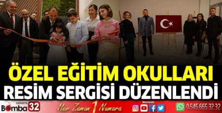 Özel eğitim okulları resim sergisi düzenlendi 