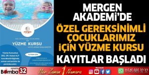 Özel gereksinimli çocuklar için yüzme kursu başlıyor