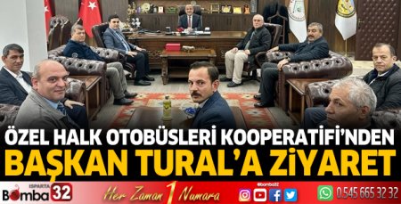 Özel Halk Otobüsleri Kooperatifi'nden Başkan Tural'a ziyaret