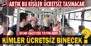 ÖZEL HALK OTOBÜSLERİNE ÜCRETSİZ BİNECEKLER