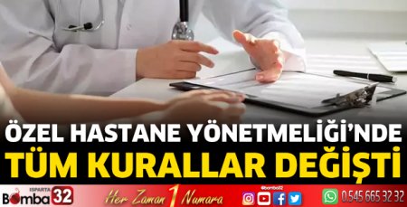 Özel Hastane Yönetmeliği Resmi Gazete'de