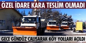 ÖZEL İDARE KAR İLE MÜCADELEDE SINIFI GEÇTİ