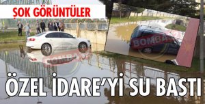 ÖZEL İDAREDE KANALİZASYON BORUSU PATLADI