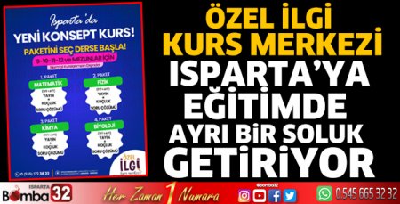 Özel İlgi Kurs Merkezi Isparta’ya eğitimde ayrı bir soluk getiriyor