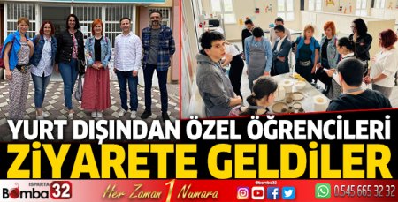 Özel öğrencileri ziyarete geldiler