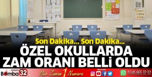 Özel okullarda zam oranı açıklandı