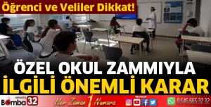 Özel okullarda zam oranı belli oldu