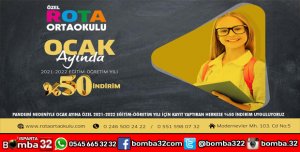 ÖZEL ROTA ORTAOKULUNDAN YÜZDE 50  İNDİRİM 