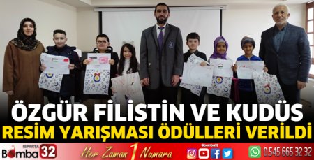 Özgür Filistin ve Kudüs resim yarışması ödülleri verildi