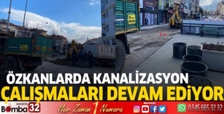 Özkanlar Kavşağı'nda çalışmalar sürüyor