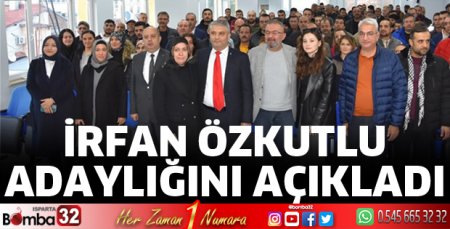 Özkutlu adaylığını açıkladı