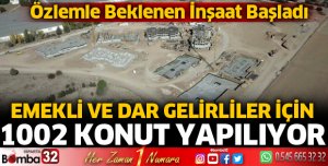 Özlemle beklenen 1002 konut yükseliyor