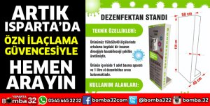 ÖZN İLAÇLAMADAN DEZENFEKTAN STANDI