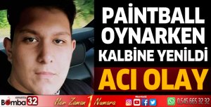 Paintball oynarken kalbine yenildi
