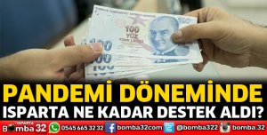 Pandemi döneminde Isparta ne kadar destek aldı