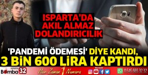 Pandemi ödemesi diye kandı, 3 Bin 600 lira kaptırdı