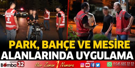 Park, bahçe ve mesire alanlarında uygulama