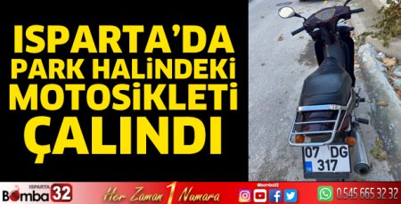 Park halindeki motosiklet çalındı  