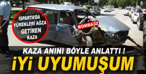 PARK HALİNDEKİ TRAKTÖRLERE ÇARPARAK DURABİLDİ