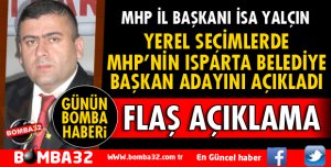 PARTİSİNİN BELEDİYE BAŞKAN ADAYINI AÇIKLADI