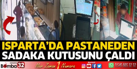 Pastaneden sadaka kutusunu çaldı