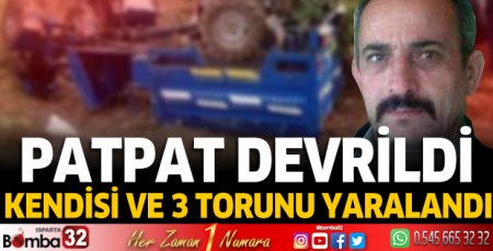 Patpat devrildi: 4 yaralı