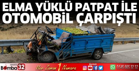 Patpat ile otomobil çarpıştı: 1 yaralı
